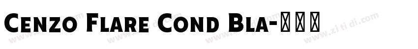 Cenzo Flare Cond Bla字体转换